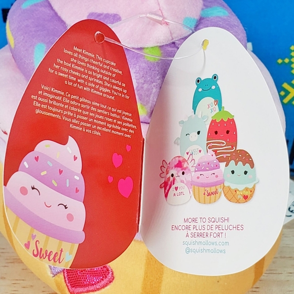 Squishmallow Kimmie the Cupcake 5" UltraSoft Stuffed Valentine's Day Plush NWT - Picture 11 of 12